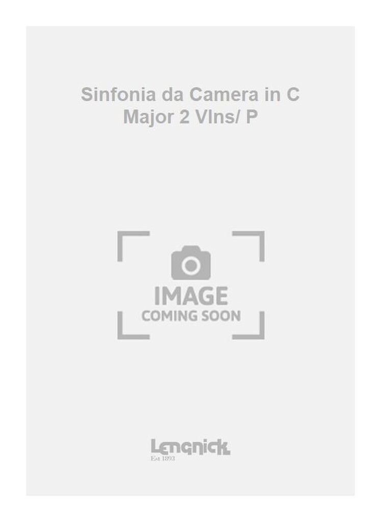 Sinfonia da Camera in C Major 2 Vlns/ P
